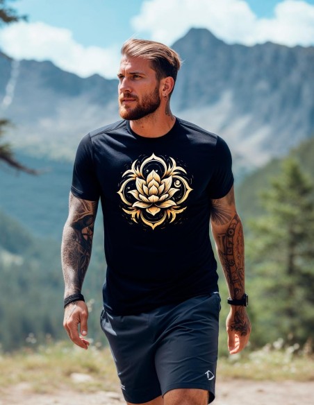 Camiseta Dry Fit UV 50+ Flor de Lótus Sagrada