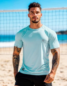 Camiseta Dry Fit UV 50+ Azul Suave 2
