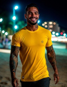 Camiseta Dry Fit UV 50+ Amarelo Sol 2