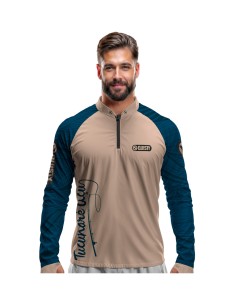 Camisa de Pesca Pro Elite Just Hook It Tucunaré Azul...