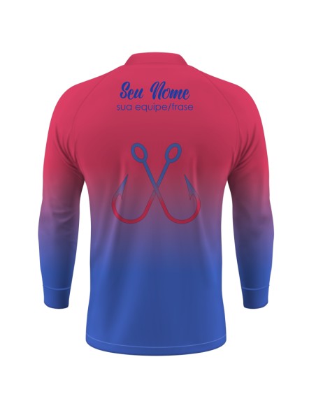 Combo Premium Camisa de Pesca Pro Elite Dourado do Rio Fúria Dourada Coral – Dry UV50+ e Punho Luva + Máscara DryUv50