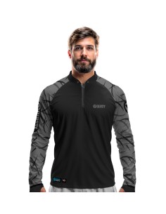 Camisa de Pesca Pro Elite Black Bass Kid Ocelos Black –...
