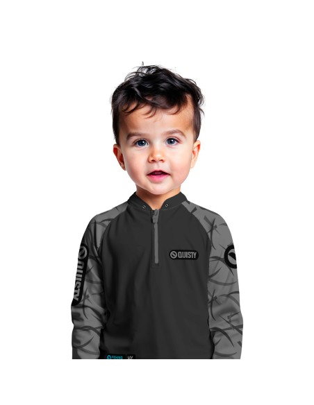 Super Combo Pro Black Bass Kid Ocelos Black – Camisa Punho luva Dry UV50+ + Máscara + Boné