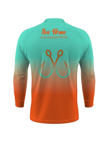 Combo Premium Camisa de Pesca Pro Elite Dourado do Rio Fúria Dourada Aurora – Dry UV50+ e Punho Luva + Máscara DryUv50