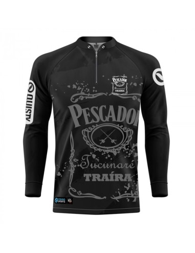 Camisa de Pesca Pescador Lifestyle Dryfit com proteção UV50+ e punho luva