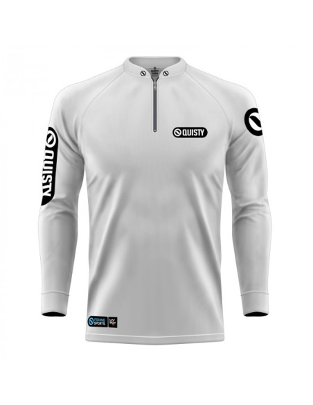 Combo de Pesca Sport Clean Branca vista frontal Dryfit com camisa punholuva Dry UV50+ e Máscara
