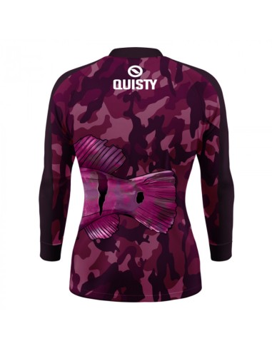 Supercombo de Pesca Tucunaré Pantanal Feminina vista traseira Dryfit com camisa punholuva Dry UV50+, Máscara e Boné