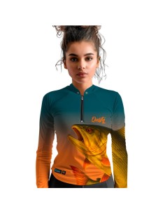 Combo de Pesca Dourado Do Rio Fúria Dourada Imperial Dryfit com camisa punholuva Dry UV50+ e Máscara 2