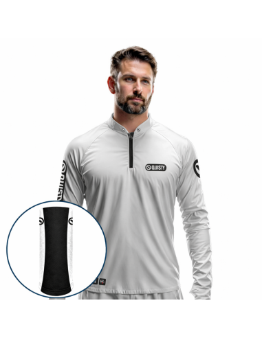Combo de Pesca Sport Clean Branca Dryfit com camisa punholuva Dry UV50+ e Máscara