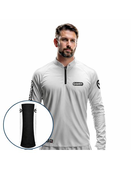 Combo de Pesca Sport Clean Branca Dryfit com camisa punholuva Dry UV50+ e Máscara