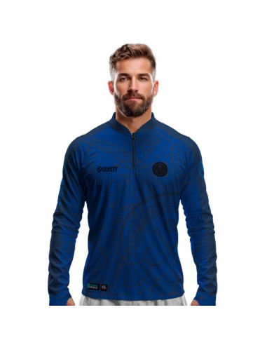 Camisa de Pesca Anzol Blue Dryfit com proteção UV50+ e punho luva