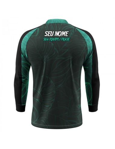 Supercombo de Pesca Tucunaré Azul Clean vista traseira Dryfit com camisa punholuva Dry UV50+, Máscara e Boné