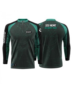 Supercombo de Pesca Tucunaré Azul Clean Dryfit com camisa punholuva Dry UV50+, Máscara e Boné 2