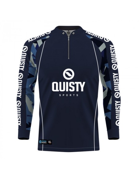 Supercombo de Pesca Kid Ocelos FLY V110 vista frontal Dryfit com camisa punholuva Dry UV50+, Máscara e Boné