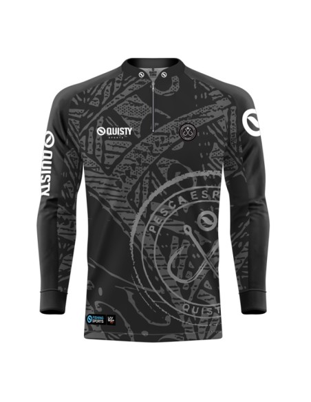 Combo de Pesca Anzol Black vista frontal Dryfit com camisa punholuva Dry UV50+ e Máscara
