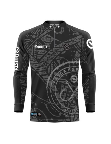 Supercombo de Pesca Anzol Black vista frontal Dryfit com camisa punholuva Dry UV50+, Máscara e Boné