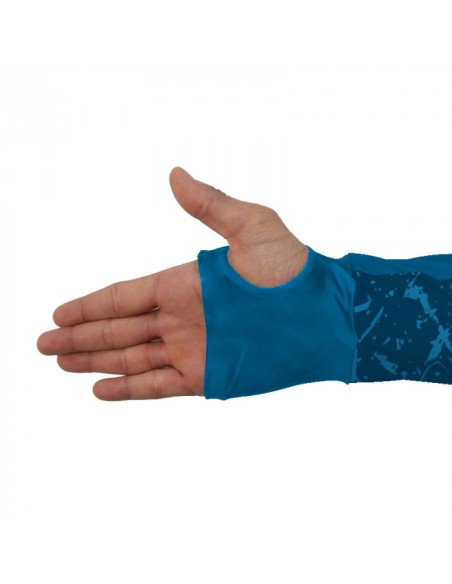 Detalhe do punho luva da Punholuva Supercombo de Pesca Tucunaliver com camisa punholuva Dry UV50+, Máscara e Boné