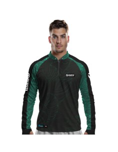 Camisa de Pesca Tucunaré Azul Clean Dryfit com proteção UV50+ e punho luva