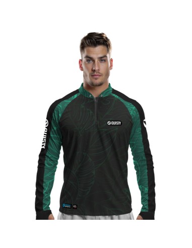 Camisa de Pesca Tucunaré Azul Clean Dryfit com proteção UV50+ e punho luva