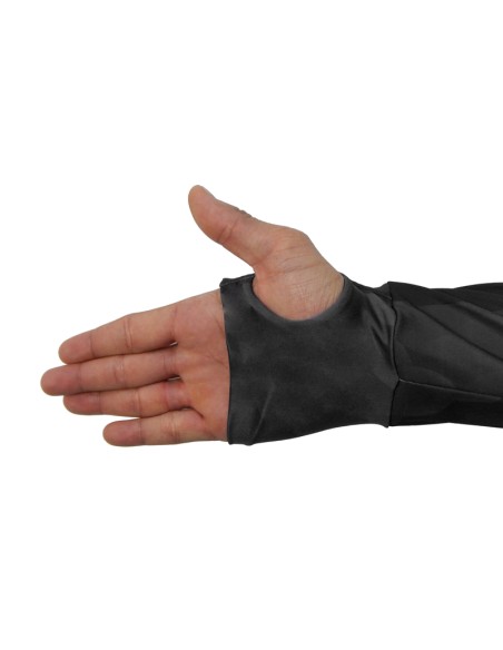 Detalhe da estampa sublimada Supercombo de Pesca Tucunaré Azul Feminina com camisa punholuva Dry UV50+, Máscara e Boné
