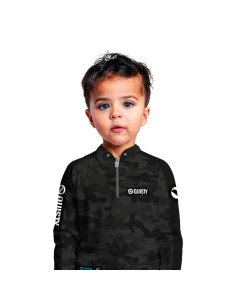 Camisa de Pesca Army Black Dryfit com proteção UV50+ e punho luva 2