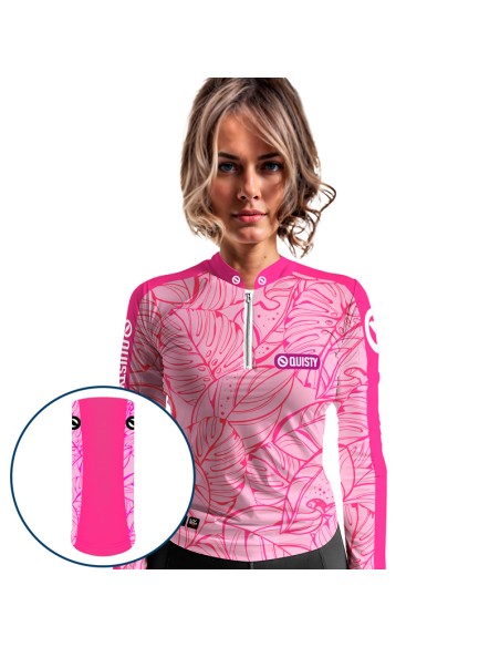Combo de Pesca Pro Elite Feminina Fishing com Camisa Punho luva Dry UV50+ e Máscara