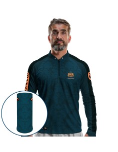 Combo de Pesca Tucuna No Stress Dryfit com camisa punholuva Dry UV50+ e Máscara