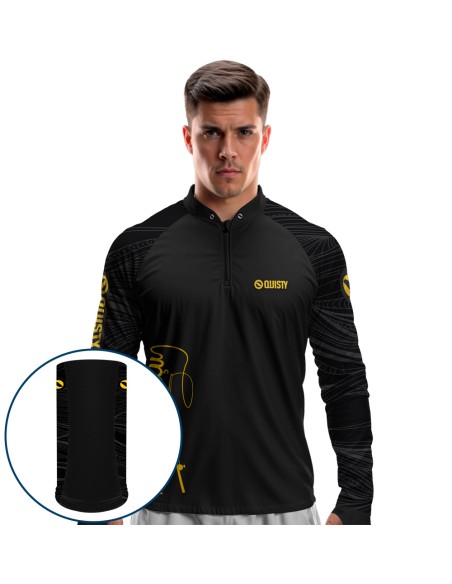 Combo de Pesca Pro Elite Just Hook it Tucunaré com Camisa Punho luva Dry UV50+ e Máscara