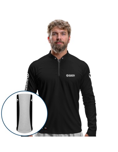 Combo de Pesca Pro Elite Sport Clean Preta com Camisa Punho luva Dry UV50+ e Máscara
