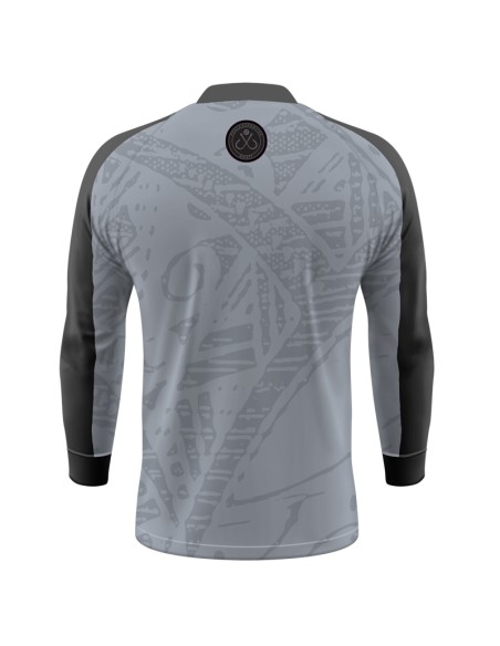 Camisa de pesca Pro Elite Anzol Quisty Fishing com proteção UV50+ e punho luva costas