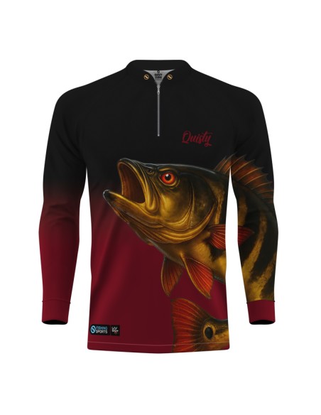 Camisa de Pesca Pro Elite Tucunaré Açu O Soberano das Águas Royal – Dry UV50+ e Punho Luva