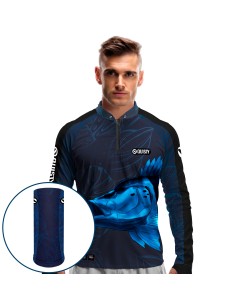 Combo Pro Elite Tucunaré Azul Blue – Camisa Punho luva...