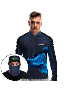 Super Combo Pro Elite Tucunaré Azul Blue – Camisa Punho...
