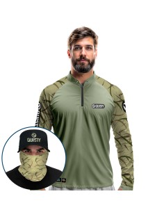 Super Combo Pro Black Bass Kid Ocelos Verde – Camisa...