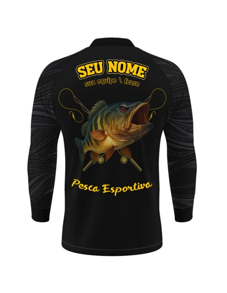 Camisa de Pesca Pro Elite Just Hook It Tucunaré – Dry UV50+ e Punho Luva