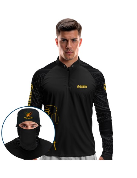 Super Combo Pro Elite Just Hook It Tucunaré – Camisa Punho luva Dry UV50+ + Máscara + Boné