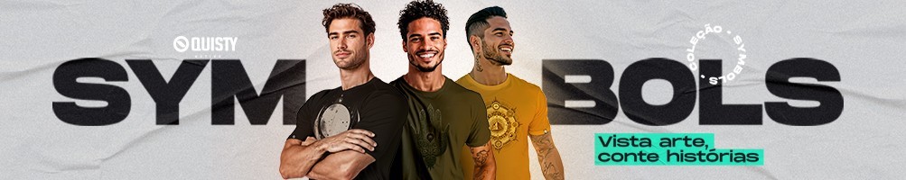 Coleção Symbols Masculina | Camisetas Dry Fit Estampadas | Quisty Active