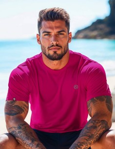 Camiseta Dry Fit UV 50+ Framboesa Viva 2