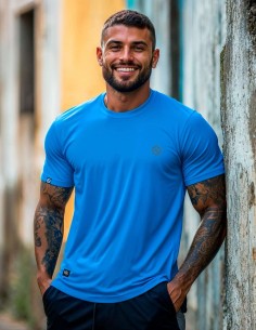 Camiseta Dry Fit UV 50+ Azul Oceânico 2